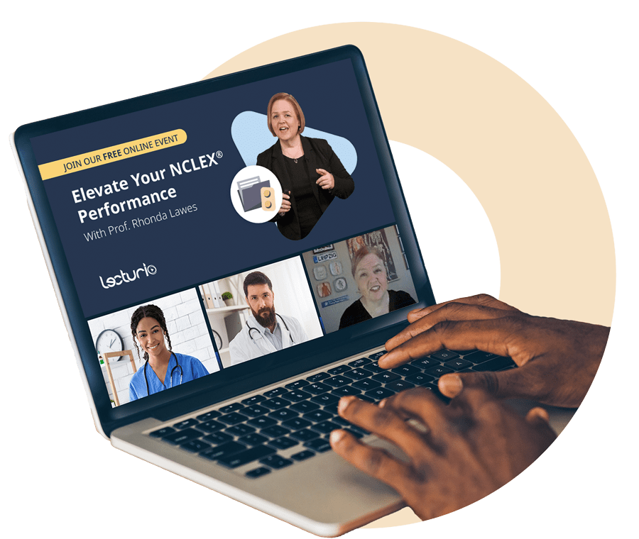 Virtual nursing event with nclex preparation presentation.